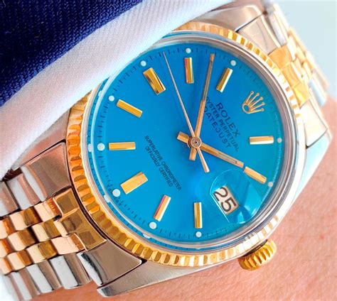 rolex uhren mit blauem zifferblatt|Rolex gehäuse.